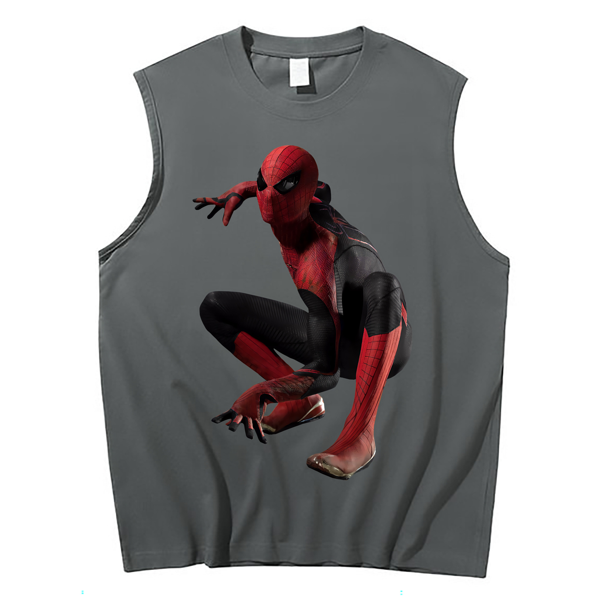 （画像用） Spider Man スパイダーマン コットン100％タンクトップ（フロントプリント）